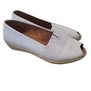 Peep Toe Espadrille Wedge Shoe